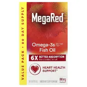【iHerb】旭福, MegaRed，Omega-3 魚油，香草味，800 毫克，80 粒軟膠囊