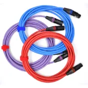 Canare L-4E6S四芯線+ Neutrik 鍍金XLR平衡麥克風線1-5米1條(電容/動圈麥克風可用)【音響世界