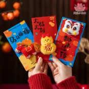 可愛毛絨立體紅包袋 2026馬年 創意紅包袋 新年利是封 春節 過年 卡通可愛紅包袋 抖音爆款