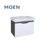(店+)【MOEN】摩恩- 抗汙大肚瓷盆(80CM)+浴櫃組 (不含龍頭)