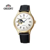 ORIENT STAR 東方之星 CLASSIC 系列 經典鏤空機械錶 皮帶款 金色 RE-ND0004S