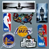 單張選購🏀 NBA 籃球 湖人 勇士 PVC防水貼紙 CURRY nike kobe JORDAN喬丹 LBJ