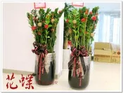 台北市阪急商圈花店-開幕.喬遷辦公室.店面最佳招財一對落地金錢樹開幕盆栽