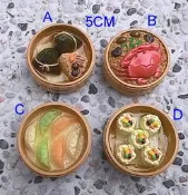 【浪漫349】食玩傳統美食 冰箱貼 吸鐵 燒賣小籠包肉粽紅蟳米糕蒸餃單個價臭豆腐泡菜