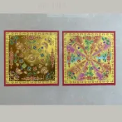 【批發熱銷】臺灣金紙 文化用品折紙手工紙元寶金彩色印刷燙金雙麵厚紙紙張本冊1本40張