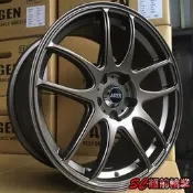 【超前輪業】編號(525) 全新 AGEN 17吋鋁圈 4孔100 4孔114 5孔114.3 5孔100 古銅