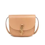 【YSL】SAINT LAURENT Small Kaia 小款 復古皮革 半月包 馬鞍包 奶茶色