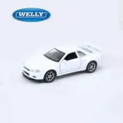 【WELLY 威利】4.75吋 日產 Nissan Skyline GT-R R34 經典性能跑車模型 43798CW(白色)