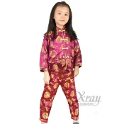 X射線 精緻禮品 中國服(紅)，金童玉女/化妝舞會/員外/尾牙/萬聖/聖誕/兒童變裝/cosplay/表演/攝影/寫真/功夫裝/武術/武士，X射線【W370056】