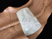 壹竹林 批發零售 天然A貨紫羅蘭帶青緬甸玉 蓮座觀音 觀音菩薩 17304-8