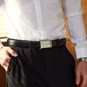 【金安德森】雅量風尚男 自動卡榫 紳士皮帶KA-7290-E(黑)