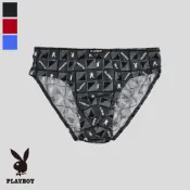 【PLAYBOY】純棉印花新潮三角褲(顏色隨機出貨)-SPB055B
