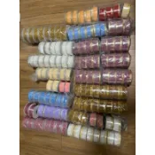 DIY材料 手拉花緞帶 金蔥邊 銀蔥邊 金莎花束手拉花緞帶材料