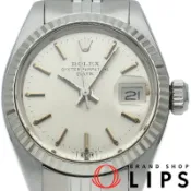 【DOKODEMO】勞力士蠔式恆動日曆型女錶，古董款，Datejust 女士腕錶 6917 (5)，18K 白金/不鏽鋼，銀色，拋光，1978 年，成色極佳 [二手]