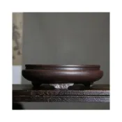 (店+)紫砂花盆圓形手工盆景盆古風傳統中國風中式家居擺件覓陶鄉 43