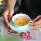 全球選品1館 生活百貨 輕奢咖啡杯碟法式骨瓷咖啡杯英式下午茶茶具套裝陶瓷杯花茶杯子