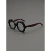 MOSCOT LEMTOSH鏡框男復古磨砂黑色框紅寬邊粗厚大臉近視眼鏡架女
