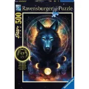 德國Ravensburger 維寶拼圖-夜光版 月狼(500P) RV13970