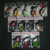hide吉他模型吊飾 / guitar collection Fernandes Burny Yellow Heart