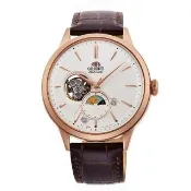 【ORIENT 東方錶】Sun & Moon 系列 日月相錶 白面41.5mm(RA-AS0102S)
