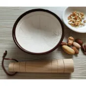 *沐沐居家*現貨 磨缽 / 研磨器 / 客家雷茶 / 香料 芝麻 研磨缽 / 搗碎缽 / 蒜缽 / 本體含木棒