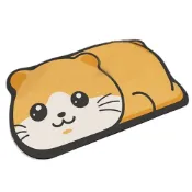 (店+)卡通笑臉小貓橢圓地毯 矽藻土吸水地墊 軟地墊 珪藻土 防滑腳墊(腳踏墊)