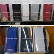 三星 NOTE10 + 智能翻蓋透明皮套 手機保護殼 NOTE10Plus 鏡面皮套 智能休眠 防摔手機殼