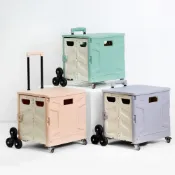 (店+)【ANDYMAY2】韓系8輪折疊購物車-特大款（買菜車 收納推車 推車 收納架 收納箱 寵物推車 交換禮物）