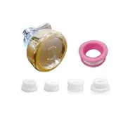 【水摩爾】三段增壓油切省水噴灑頭金色限量1入(送轉頭止漏帶配件包)