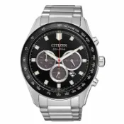 大高雄鐘錶城 CITIZEN 星辰錶 CA4454-89E CHRONOGRAPH系列 光動能三眼計時腕錶 / 黑銀 43mm｜樂天領券現折★全館特惠中★指定刷卡回饋10%