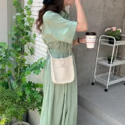 (店+)【LEEHER】女包/包包/馬鞍包/斜背包/側背包/小包包/防水包/韓國包包/INS包包/側背包女/女生斜背包/斜背小方包