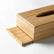 【IKEA 宜家家居】BONDLIAN 面紙盒，竹，26x14 公分