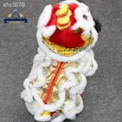 🔥新品🔥✙▥網紅抖音同款狗狗衣服貓咪舞獅服泰迪搞笑搞怪喜慶網紅寵物服裝151