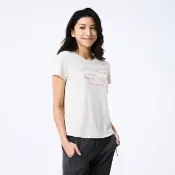 【ADISI】女UPF50+防曬抑菌短袖排汗衣 AL2611070 象牙白 S-2XL｜抗UV 吸濕排汗 防臭 彈性 上衣