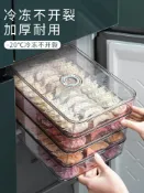 協貿國際日用品生活館 餃子收納盒冰箱用食品級餃子盒專用冷凍盒子速凍水餃多層加厚PET