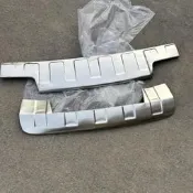 （可開發票）保時捷 Porsche Cayenne 前后杠不銹鋼護板 07-10款Cayenne 加裝護板 前后杠下護板