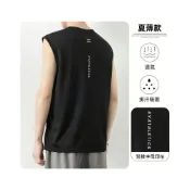 (店+)運動背心男女生健身無袖跑步馬拉松釣魚路跑慢跑越野跑籃球冰絲登山降溫背心涼感衣吸濕排汗衣男款白色寬版速乾透氣大尺碼男裝上衣羽球衣父親節禮物送禮精選
