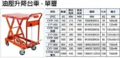 DINO 500kg 油壓升降台車 昇降台車 液壓台車 拖板車 固定式/折疊式