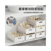 (店+)可疊櫥櫃置物架 置物架 收納架 廚房收納架 抽屜式收納 廚房抽屜式置物架 水槽置物架 廚下置物架 含發票