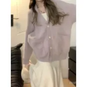 【念念小鋪】大碼女裝 鞦鼕款鹽係溫柔風減齡針織毛衣氣質魚尾裙套裝兩件套 毛衣裙  CCCC