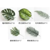 仿生植物 zakka生活雜貨 龜背葉 龜背竹 龜背芋 鐵樹葉 蘇鐵 鳳尾蕉 椰樹葉 松枝葉 春羽葉 TOT34