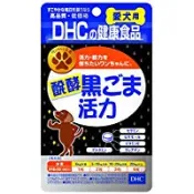 【DOKODEMO】DHC 犬用 国產 醗酵黑芝麻活力錠 60粒裝