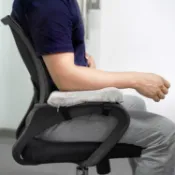 2Pcs Breathable Memory Foam Chair Armrest Pads Chair Elbow A