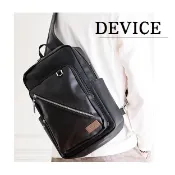 🔖日本 DEVICE 單肩包 斜背包 肩背包 後背包 背包 拉鍊包 包包 側背包 黑 白 咖啡 棕 色 代購