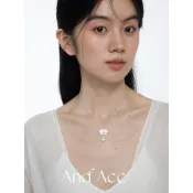 Acc原創設計天然淡水珍珠國風清冷氣質新中式蝴蝶蘭水滴項鍊