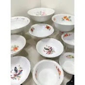 A早期正德陶瓷碗公 橢圓盤菜盤 早期大同陶瓷紅花大同陶瓷飯碗  碗公（店取碗公盤限3件）