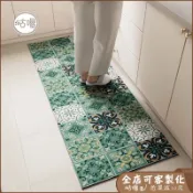 台製 北歐風花磚廚房地墊 吸水防油 矽藻土地墊 大尺寸可客製 吸水地墊 珪藻土軟地墊 瞬吸速乾 好打理 浴室地墊 止滑墊