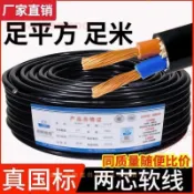 【台灣出貨】電線50米100米國標銅包鋁 戶外家用電纜 電線 防水 防凍 阻燃 2芯3芯 2.5 4 6 10平方配線