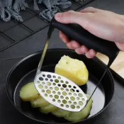  🐳低價好物✨馬鈴薯壓泥器  搗泥器  壓泥器 擠泥器 430不鏽鋼土豆泥壓泥器馬鈴薯搗碎器壓薯器 防滑手柄 廚房用品