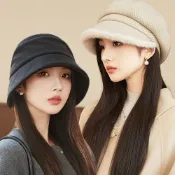 seoul show首爾秀  高級質感挺版毛呢雙層八角帽防寒保暖貝雷帽漁夫帽